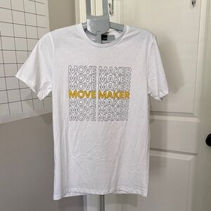 Move Maker Graphic Tee - White and Yellow